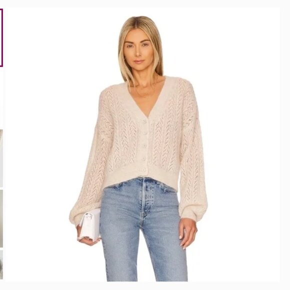 Free People Ameila Cardi in Oatmeal Heather - Size M - Picture 1 of 10